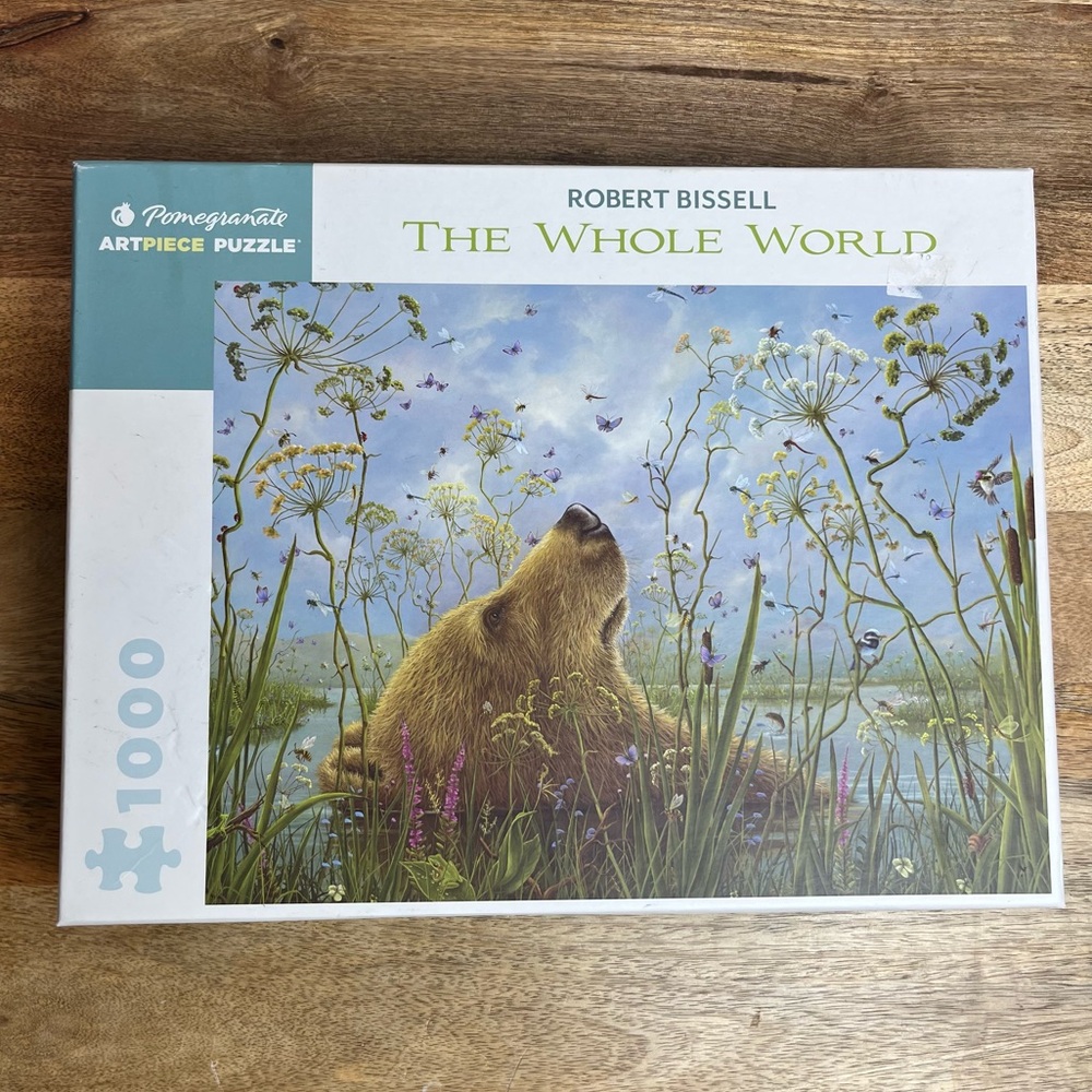 Pomegranate 1000 Piece Puzzle – The Whole World by Robert Bissell